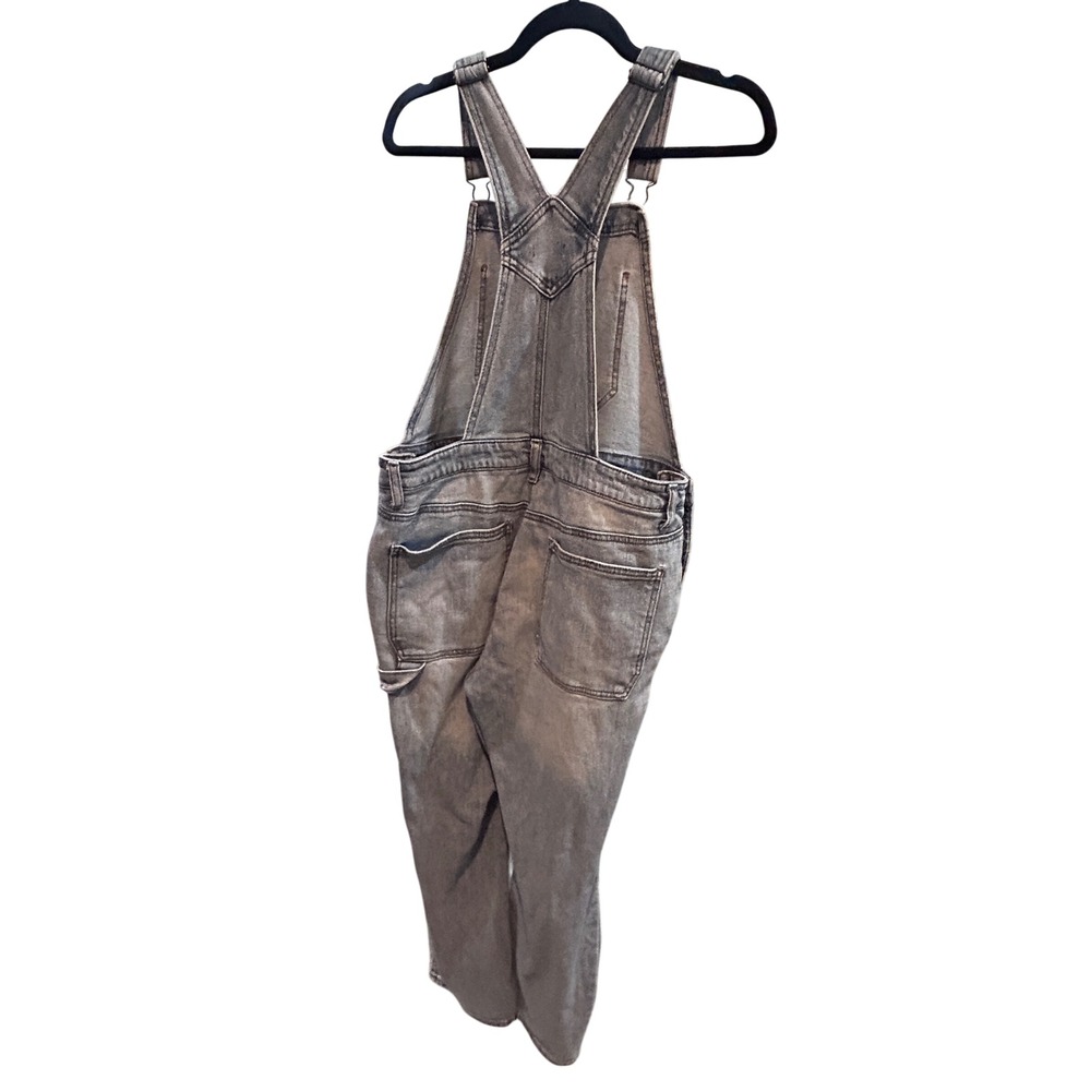 Wild Fable Denim‎ Overalls Women Medium Gray Good Distressed Relaxed Fit - Picture 7 of 7